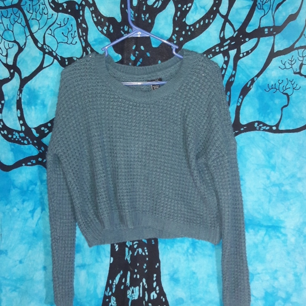Rue21 blue knitted sweater